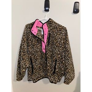 AE Light Fuzzy Cheetah Print Jacket - XL